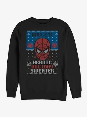 Marvel Spider-Man Holiday Sweater Uncle Sweatshirt