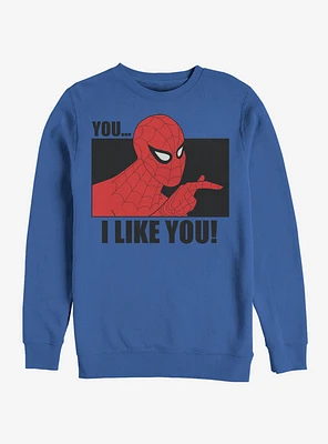Marvel Spider-Man I Like You Sweatshirt