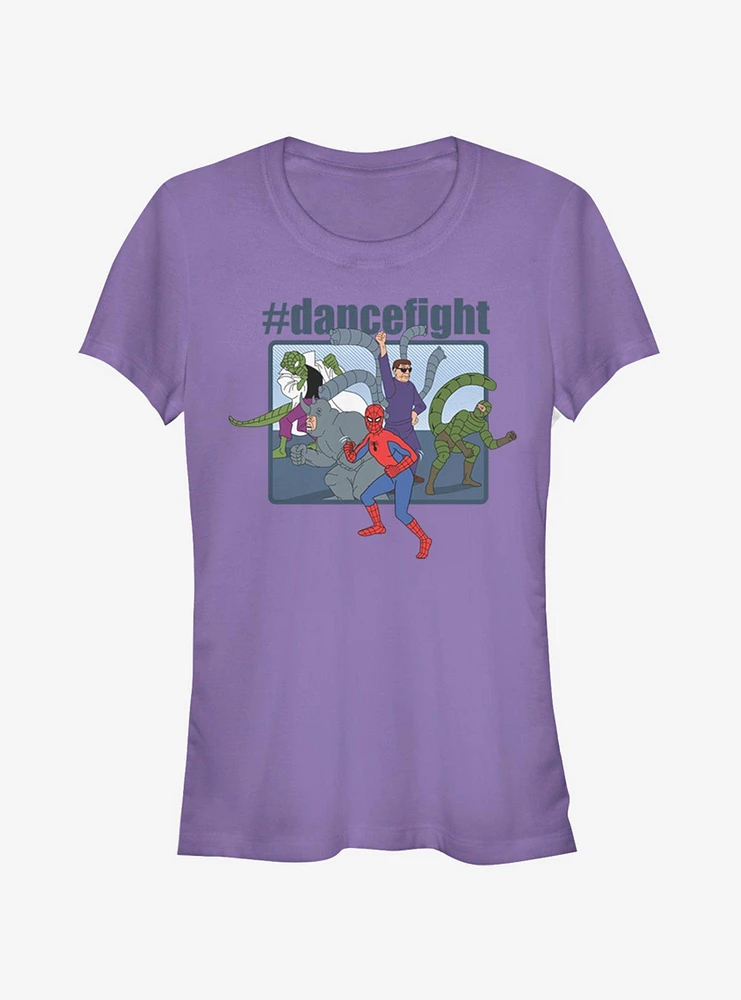 Marvel Spider-Man Dance Fight Girls T-Shirt