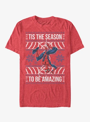 Marvel Spider-Man Amazing Ugly Sweater T-Shirt