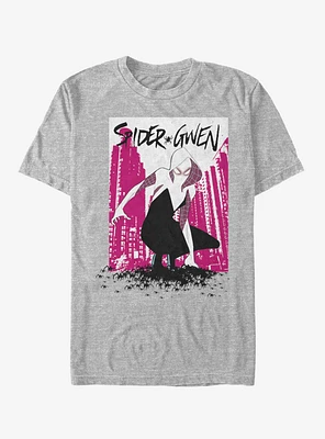 Marvel Spider-Man: Into The Spider-Verse Spider-Gwen Seperated T-Shirt