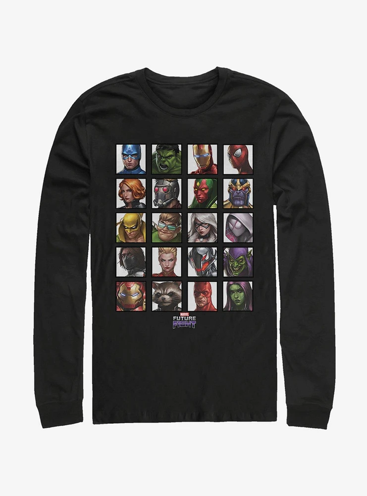 Marvel All Characters Long-Sleeve T-Shirt