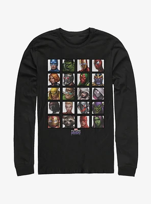 Marvel All Characters Long-Sleeve T-Shirt