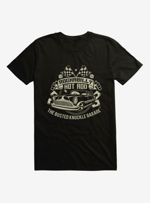 Busted Knuckle Garage Rockabilly Hot Rod T-Shirt
