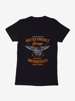 Busted Knuckle Garage World Class Motorcycles Womens T-Shirt