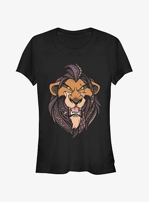 Lion King Grinning Scar Face Girls T-Shirt