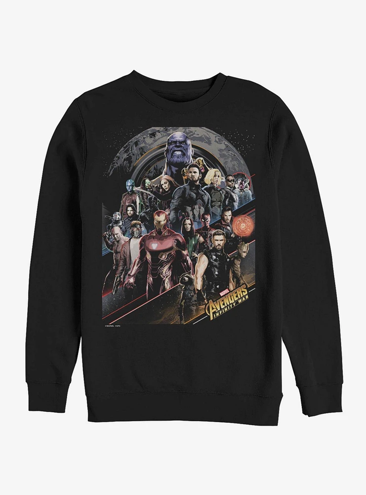 Marvel Avengers Infinity War Poster Sweatshirt