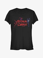 Marvel Spider-Man Maximum Carnage Title Screen Girls T-Shirt