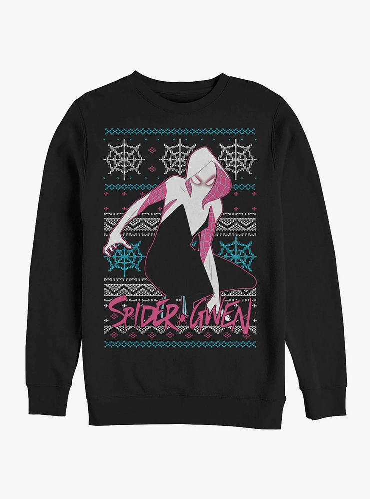 Marvel Spider-Man: Into The Spider-Verse Spider-Gwen Gwen Seperated- Sweater Sweatshirt