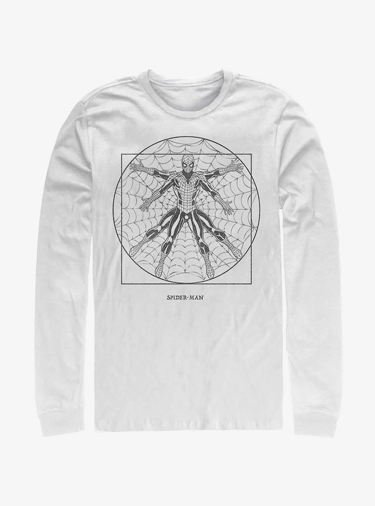 Marvel Spider-Man Vitruvian Spider Long-Sleeve T-Shirt