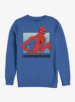 Marvel Spider-Man #yourewelcome Sweatshirt