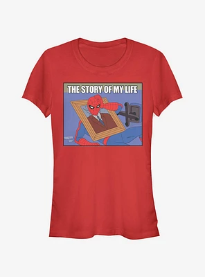 Marvel Spider-Man Life Story Girls T-Shirt