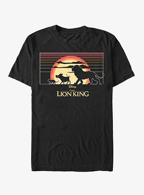 Disney The Lion King Sunset Stripes T-Shirt