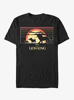 Disney The Lion King Sunset Stripes T-Shirt