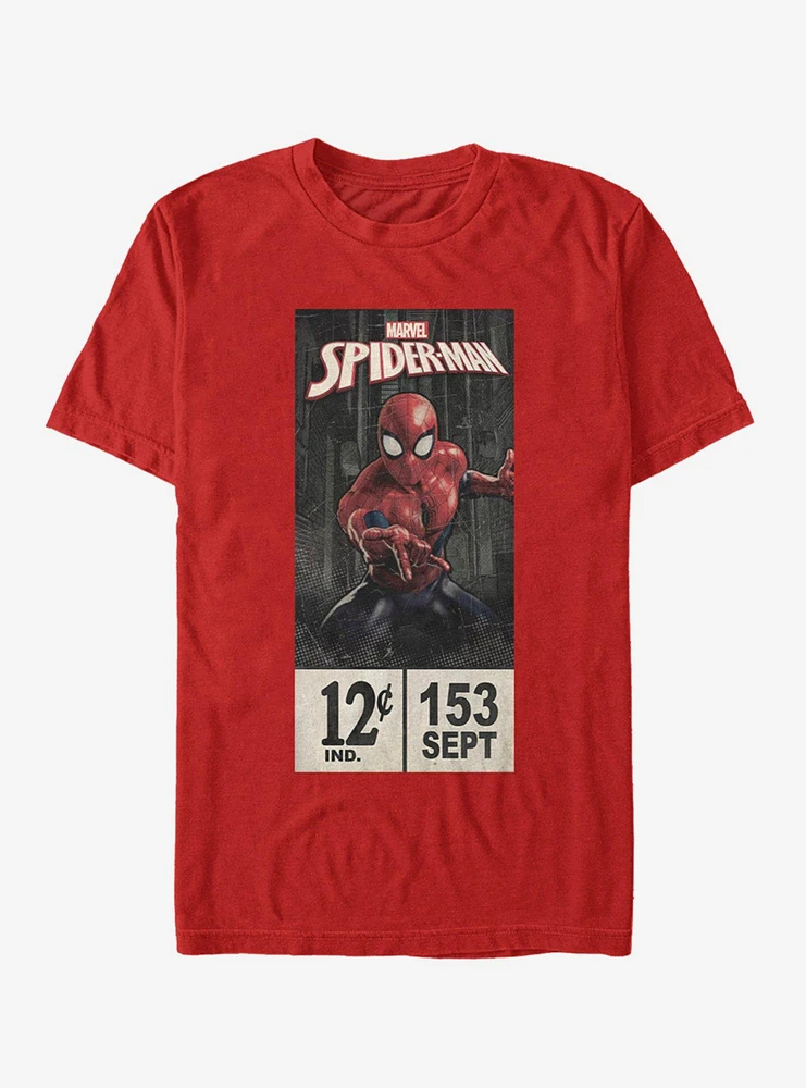 Marvel Spider-Man Labels T-Shirt