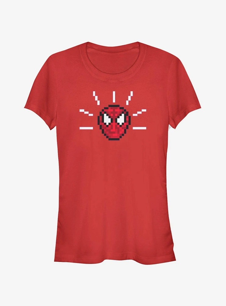 Marvel Spider-Man Pixel Spidey Sense Girls T-Shirt