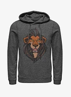 Disney The Lion King Patterned Scar Hoodie