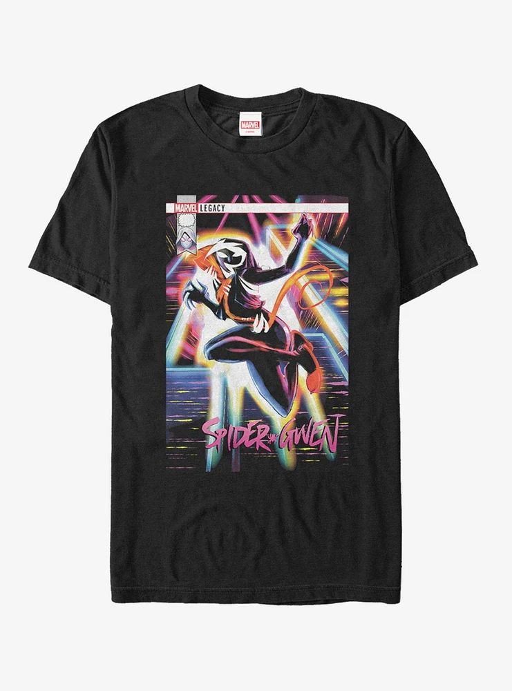 Marvel Spider-Man: Into The Spider-Verse Spider-Gwen Electro Gwen T-Shirt