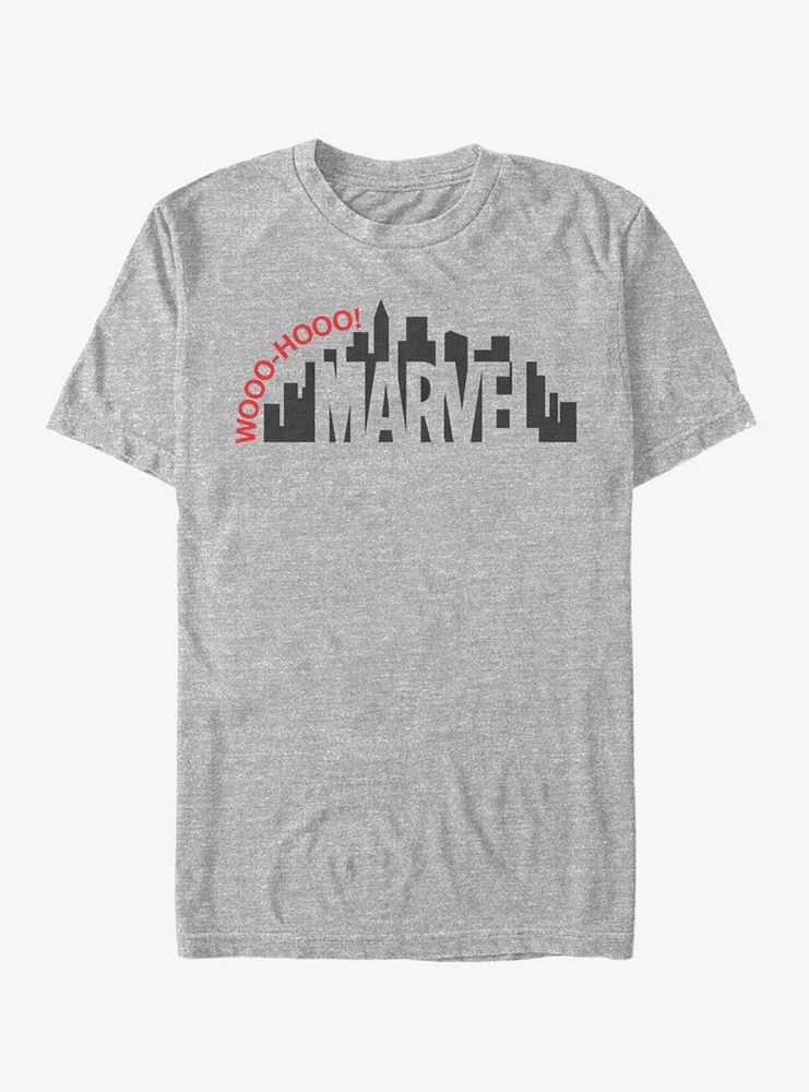 Marvel Spider-Man Skyline Logo T-Shirt