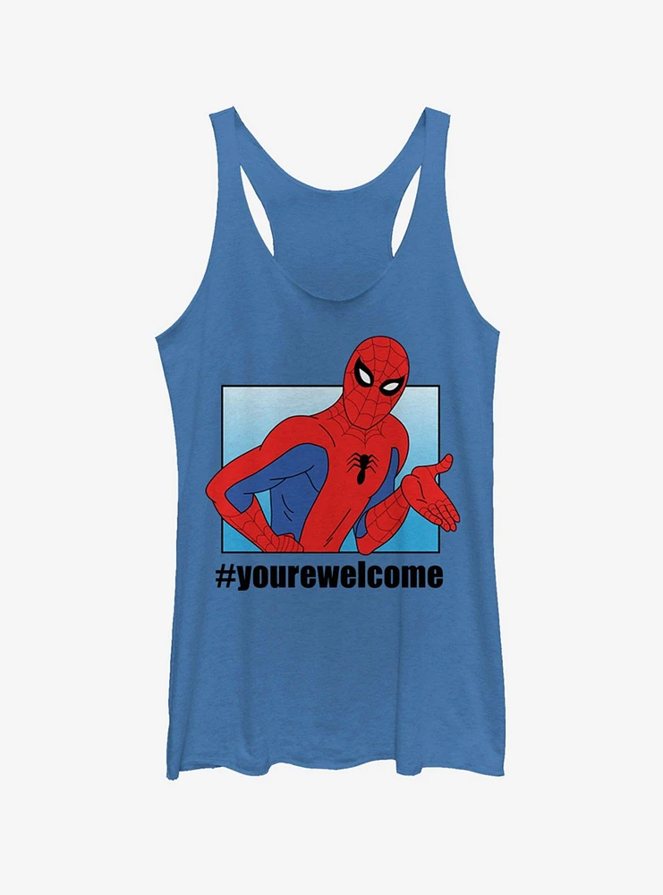 Marvel Spider-Man #yourewelcome Girls Tank