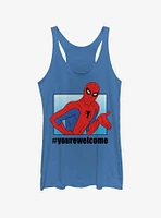 Marvel Spider-Man #yourewelcome Girls Tank