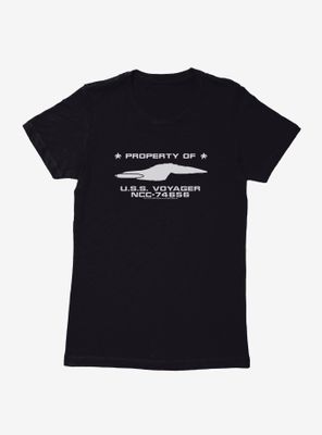 Star Trek Property Of U.S.S. Voyager Womens T-Shirt
