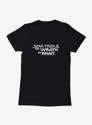 Star Trek The Wrath Of Khan Title Womens T-Shirt