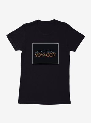 Star Trek Voyager Title Screen Womens T-Shirt