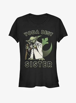 Star Wars Yoda Best Sister Girls T-Shirt