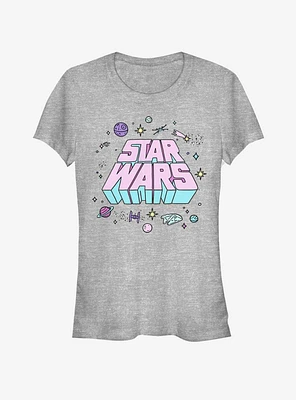 Star Wars Pop Out Logo Girls T-Shirt