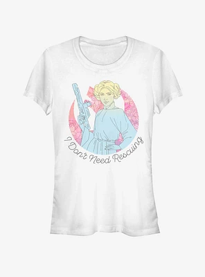 Star Wars Don't Need Rescuing Girls T-Shirt