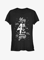 Star Wars Space Text May Fourth Girls T-Shirt