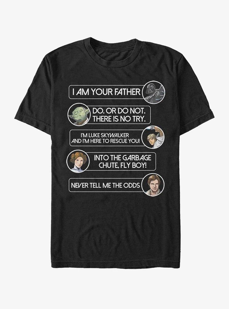 Star Wars Character Quotage T-Shirt