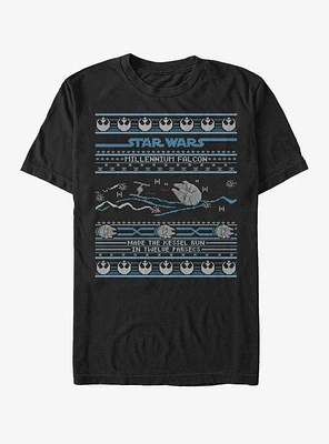 Star Wars Falcon Attack Ugly Sweater T-Shirt