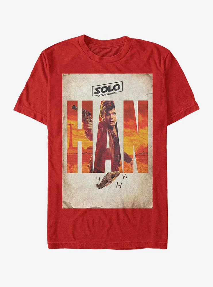 Star Wars Solo Western Poster T-Shirt