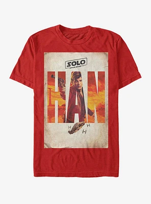 Star Wars Solo Western Poster T-Shirt