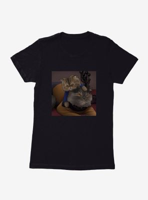 Star Trek The Next Generation Cats Worf Womens T-Shirt