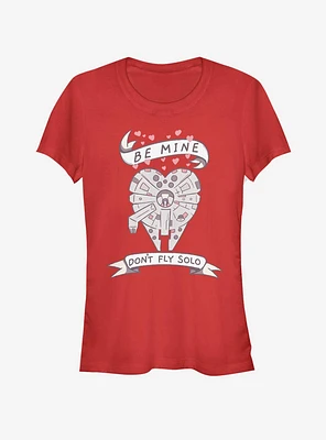 Star Wars Be Mine Falcon Girls T-Shirt