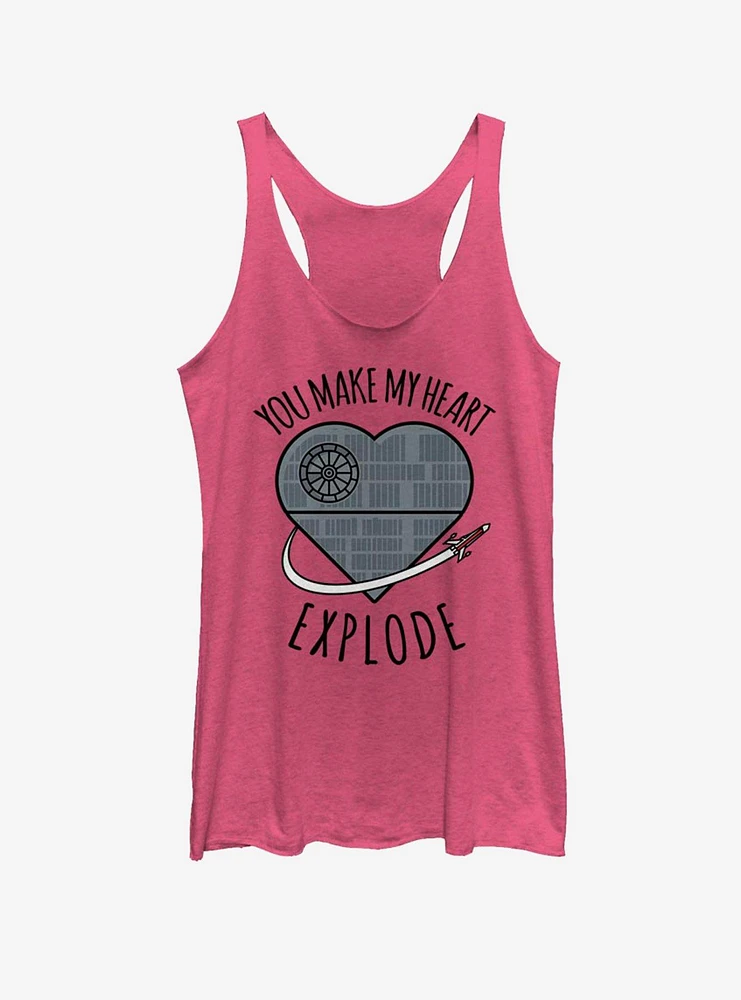 Star Wars Heart Explode Death Girls Tank