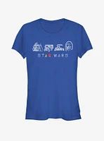 Star Wars Geometry Shine Girls T-Shirt