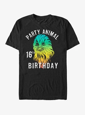 Star Wars Chewie Birthday Sixteen T-Shirt