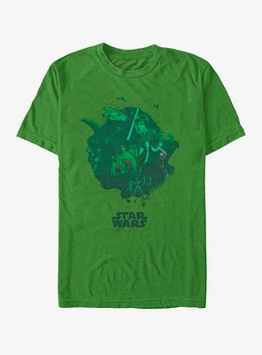 Star Wars Yoda Head Fill T-Shirt
