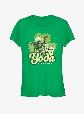 Star Wars Yoda Lucky Retro Girls T-Shirt