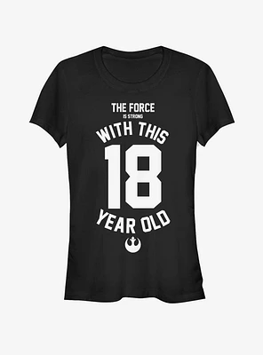 Star Wars Force Sensitive Eighteen Girls T-Shirt