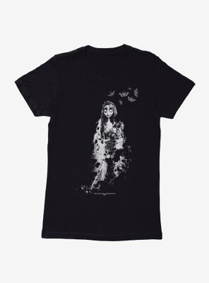 Corpse Bride Emily Butterflies Womens T-Shirt