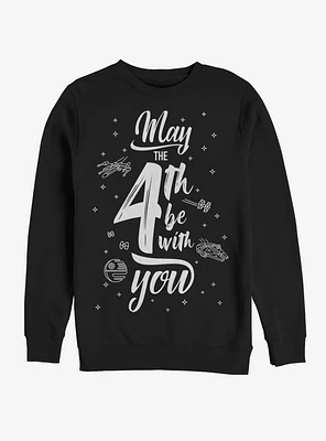 Star Wars Space Text May Fourth Sweatshirt