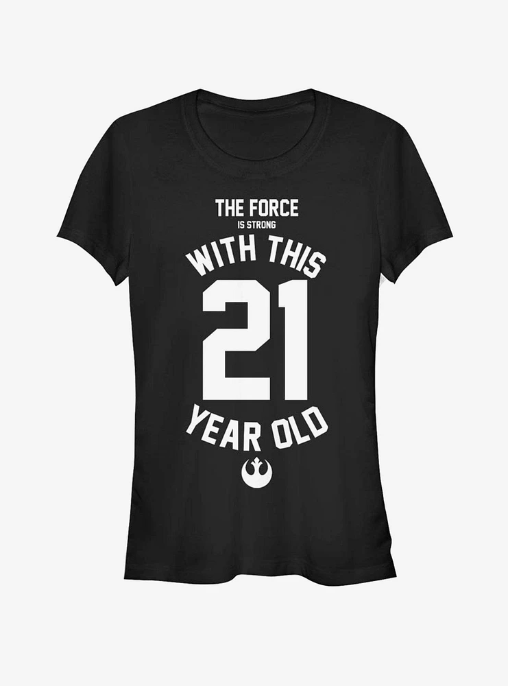 Star Wars Force Sensitive Twenty One Girls T-Shirt