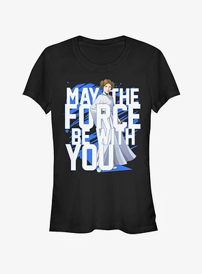 Star Wars Force Stack Leia Girls T-Shirt