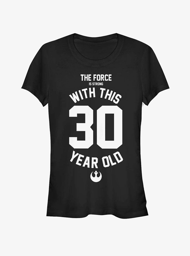 Star Wars Force Sensitive Thirty Girls T-Shirt