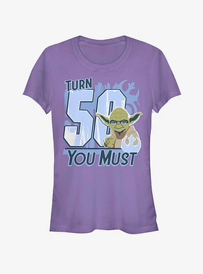 Star Wars Turn 50 You Must Girls T-Shirt
